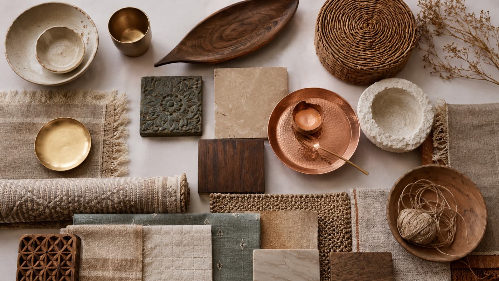 Linen and embroidered textiles